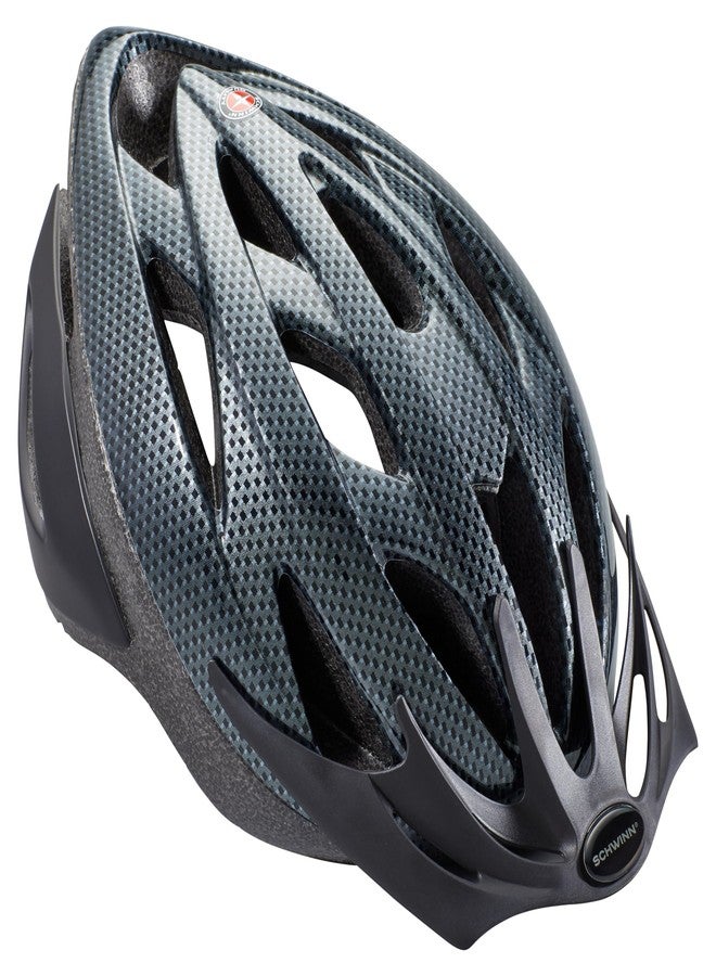Schwinn Thrasher Bike Helmet for Youth Boys Girls Age 8-14 with Suggested Fit 55-58cm, Lightweight with Adjustable Side & Chin Strap, CPSC Safety Certified, Carbon - Image 1