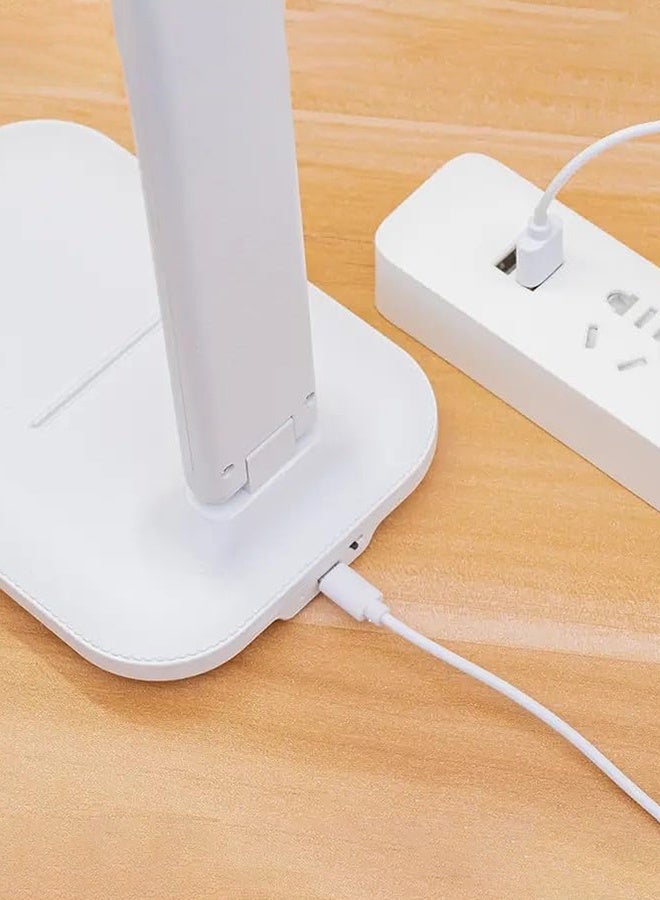 سويت لايف مصباح مكتب LED قابل للتعتيم ومصباح قراءة بثلاثة أوضاع إضاءة، ملحقات حماية العين، مصباح مكتب للدراسة مزود بشاحن USB مناسب للمنزل والمكتب لتقديمه كهدية - Image 3