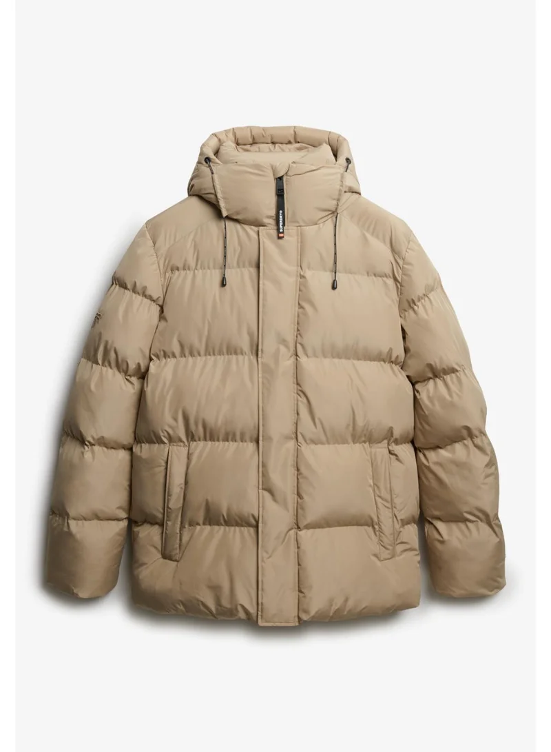 Hooded 5 Baffle Sports Puffer Jacket