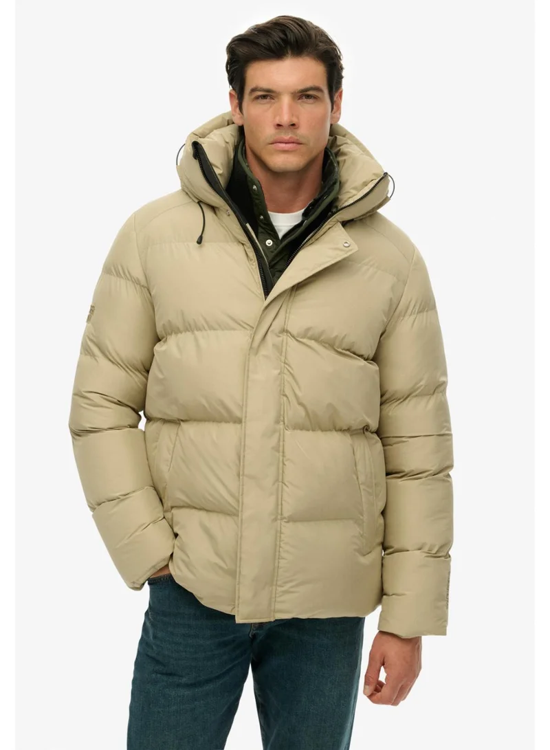 Hooded 5 Baffle Sports Puffer Jacket