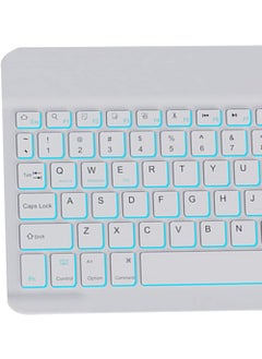 Rock Pow Slim Bluetooth Keyboard and Mouse Combo for iPad Rechargeable Wireless Keyboard & Mouse with 7-Color Backlit Compatible with iPad 9th/8th Gen iPad Pro/Air/Mini iPhone14/13/12 Pro  - Image 5