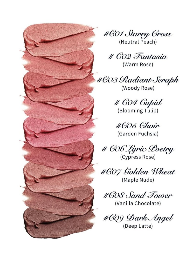Flower Knows - Little A Matte Lipstick - 3.5g, Waterproof, Long-lasting, Matte Finish (C08 Sand Tower - Vanilla Chocolate) - Image 1