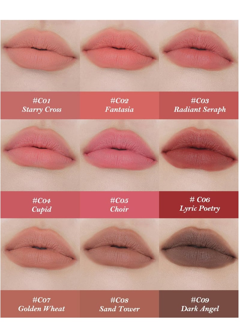 Flower Knows - Little A Matte Lipstick - 3.5g, Waterproof, Long-lasting, Matte Finish (C08 Sand Tower - Vanilla Chocolate) - Image 1