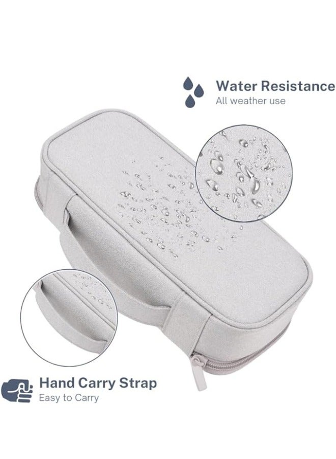 Horizon Electronic Organizer Bag for Travel, Small Usb Cable Organizer Bag for Charger, Hard Drive Case and Portable Accessories Organizer, Use It for Usb Flash Drive, Earphone, Power Bank or Sd Card - Grey - Image 5