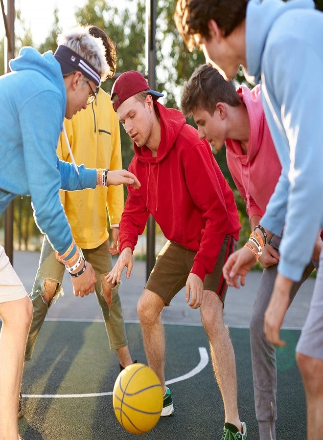 Aoriher 36 Pieces Basketball Bracelet Bulk Basketball Party Favor Motivational Silicone Wristband Inspirational Rubber Bracelet Party Gifts for Kids Teenagers Ball Club Societies Team - Image 4