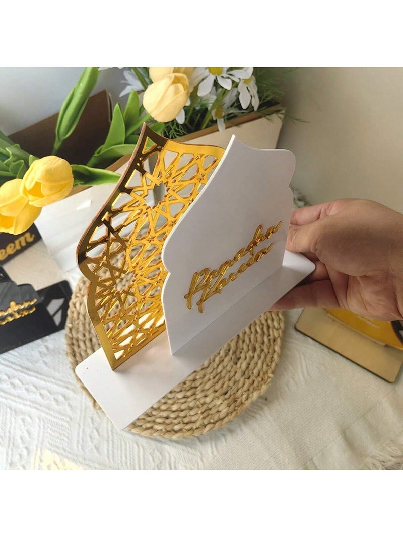 زينه رمضان مجسم من الاكرليك بتصميم رمضان كريم أنيق للمجالس والطاولات - زينه رمضان للمنازل و الحفلات - Image 4