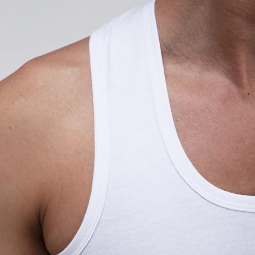 Amul Comfy Men’s Vest | 100% Cotton Single Jersey Fabric | U Neck Sleeveless Innerwear | Ultra Soft Hand Feel | Seamless Body | Superior Comfort White - Image 5