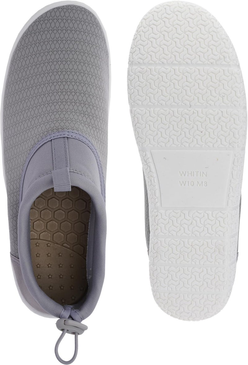 WHITIN Water Shoes for Men Quick Dry Swim Barefoot Aqua Socks Beach Minimalist Comfort Surfing Athletic Boating Running River Sneaker Light Grey - Image 3