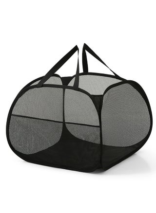 Pop Up Laundry Mesh Hamper Basket 90L Storage Solution Compact Bin Mesh Collapsible Bag Laundry Hamper Collapsible Laundry Basket Black Square. - pzsku/Z50F77312F1171573B954Z/45/1745133644/3659cf48-7990-4aef-b2c2-1468e9a776ac