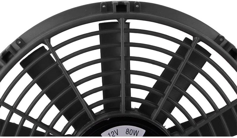 CF002A-BK 12 inch 80W 12V Universal Car Slim Reversible Electric Radiator Cooling Fan Push Pull with Mounting Kit - Image 4