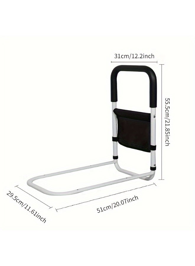 والالا قطعة واحدة من قضبان السرير، مناسبة لكبار السن لاستخدام درابزين الأمان بجانب السرير، حقيبة تخزين للمساعدة في دعم القضبان الجانبية، مناسبة لكبار السن للاستخدام، مناسبة للأسِرّة الطبية والمنزلية - Image 3