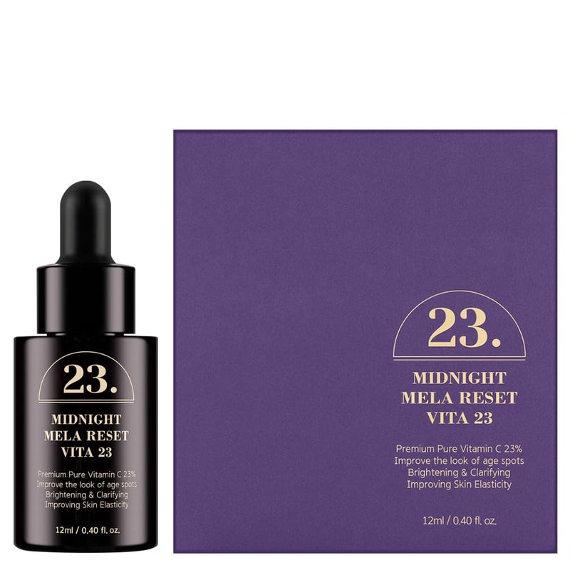 PONGDANG PONGDANG Midnight Mela Reset Vita 23 | 23% Highly Concentrated Liposomal Vitamin C Serum | Maximum Strength Dark Spot Remover for Face | Made in Korea