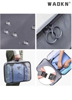 WAOKN Packing Cubes For Suitcases 8 Set Travel Luggage Packing for Suitcases Organizers Set with Toiletry Bag Compression Storage Shoe Bag,Clothing Underwear Bag  - Image 5