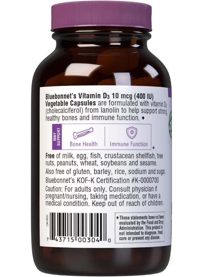 Vitamin D3 400 Iu Capsules 90 Count