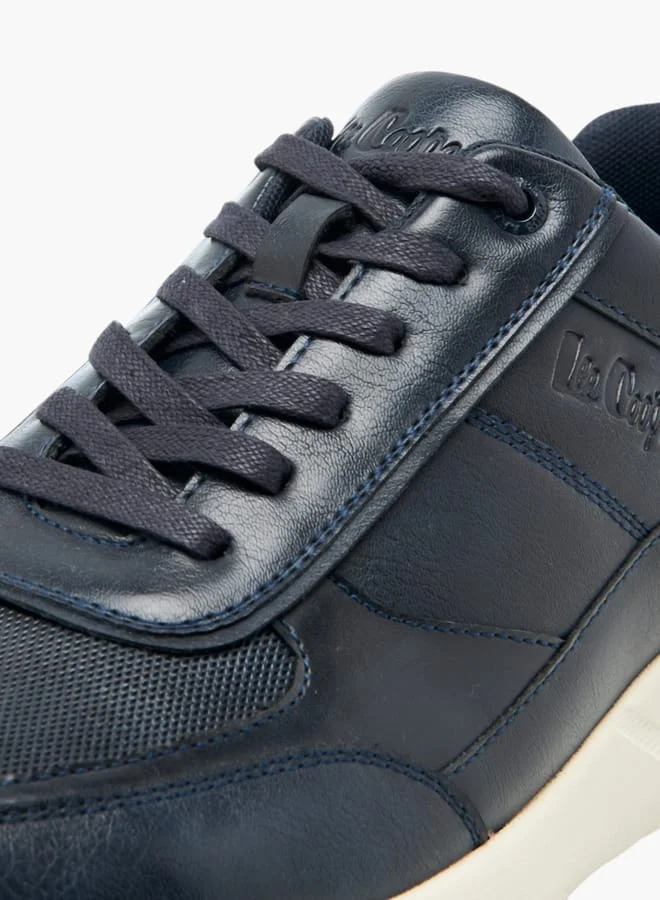 Lee Cooper Mens Solid Lace-Up Low Ankle Sneakers