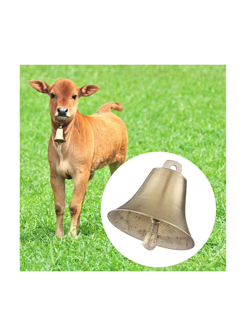 جي جوت أجراس نحاسية نقية مقاس 50 × 50 مم، زينة لرقبة البقرة والحصان والأغنام والحيوانات، جرس عالي الصوت للغاية للمزرعة - Image 2