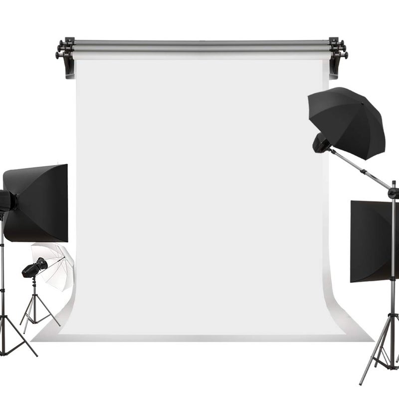 Kate 6ft9ft Solid White Backdrop Portrait Photography Background for Photography Studio Children and Headshots White Backdrop Background for Photo Booth