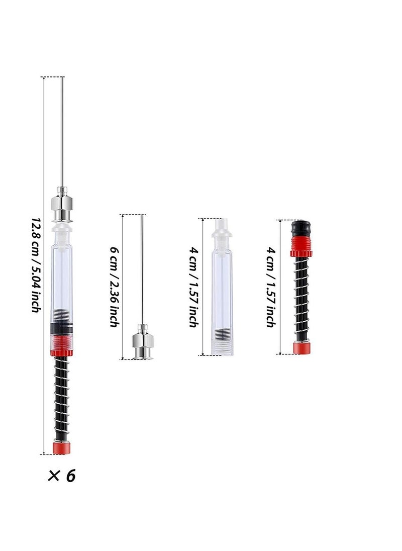 Y&D Pen Ink Filler Syringe 10PCS, Premium Filling with Metal Blunt Needle Tip for Fountain Pen, Spring Auxiliary Absorber Converter Tool  - Image 4