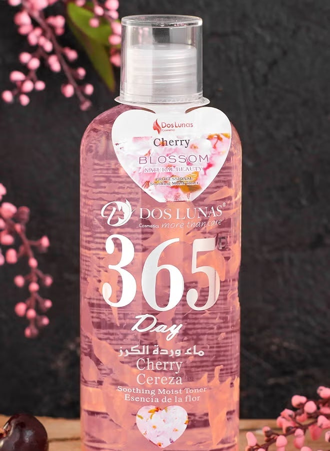 DOS LUNAS Cherry Soothing Hydrating Facial Toner 400ml - Image 1
