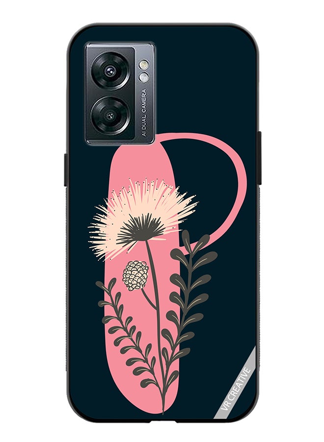 VR CREATIVE Protective Case Cover For Oppo A57 5G Alphabet P Design Multicolour - Image 1