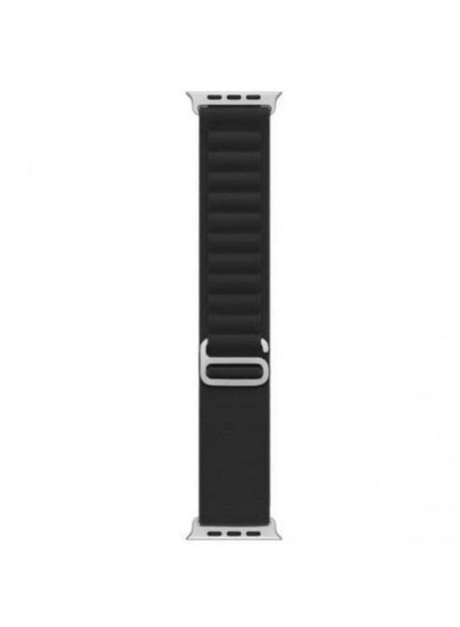 Black SmartWatch Band 38mm/40mm/22mm/44mm Nylon Woven Sport Strap  - Image 3
