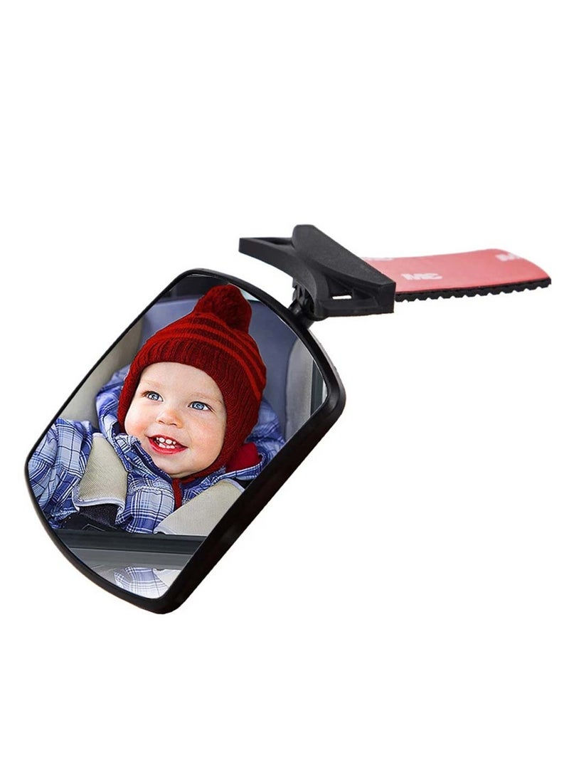 SYOSI Baby Car Mirror Backseat Safety Rear View Seat Self-Adhesive 360°Adjustable For Mini Mirrors Auto Child Infant Rearview  - Image 1