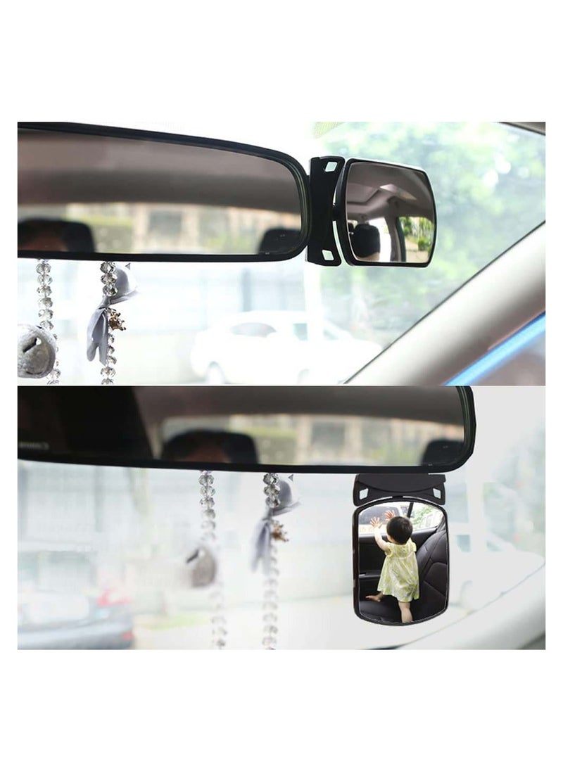 SYOSI - Baby Car Mirror Backseat Safety Rear View Seat Self-Adhesive 360°Adjustable For Mini Mirrors Auto Child Infant Rearview - Image 1
