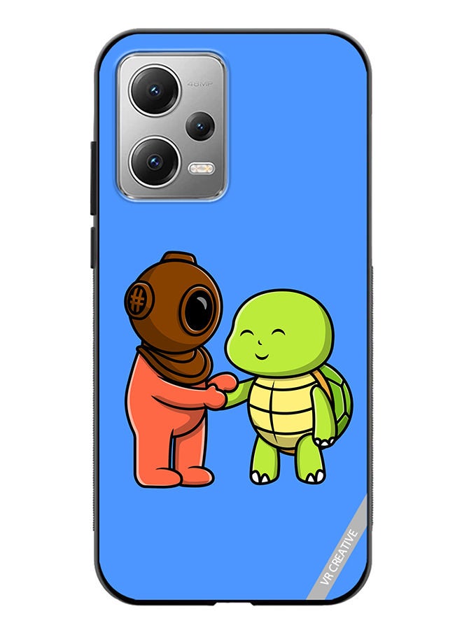 VR CREATIVE Protective Case Cover For Xiaomi Redmi Note 12 Cute Diver Design Multicolour - Image 1