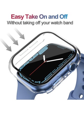 Case for Apple Watch SE 3 (2025)/ SE 2/ SE 40mm case with Tempered Film Screen Protector, Full Protective Hard PC Bumper Touch Sensitive HD Screen Cover(40mm, Clear) - view 3