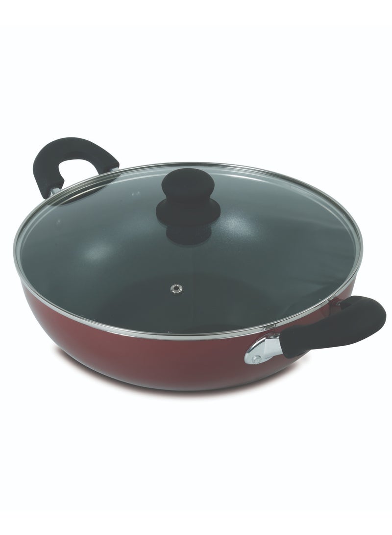 Homeway Premium 28cm Nonstick Wok Pan with Lid – Perfect for Healthy Cooking  - Image 2