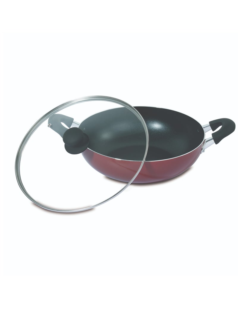 Homeway Premium 28cm Nonstick Wok Pan with Lid – Perfect for Healthy Cooking  - Image 3