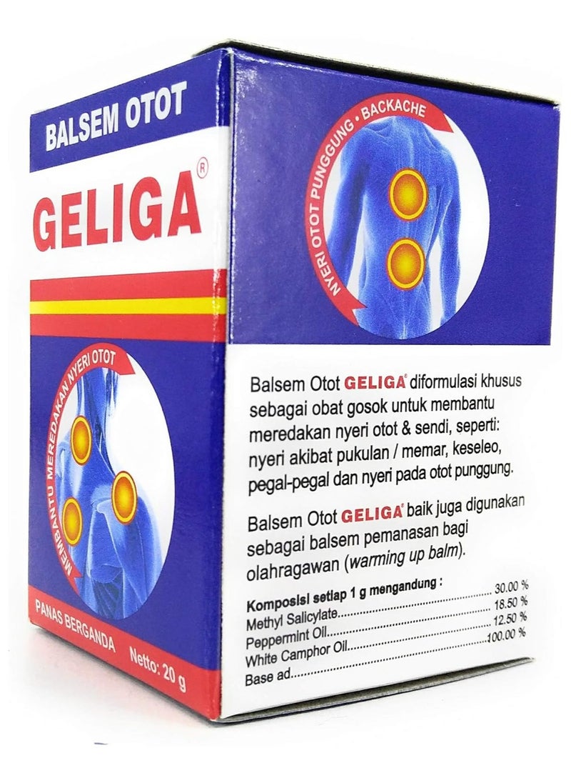 Geliga Geliga Muscular Balm 20gm (Pack of 3)  - Image 2