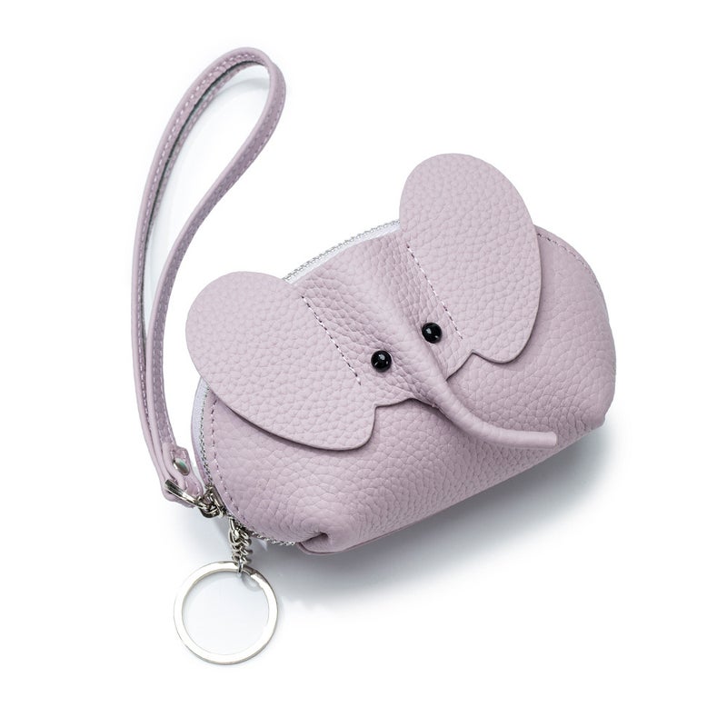 New Creative Card Leather Coin Purse Women Lavender purple