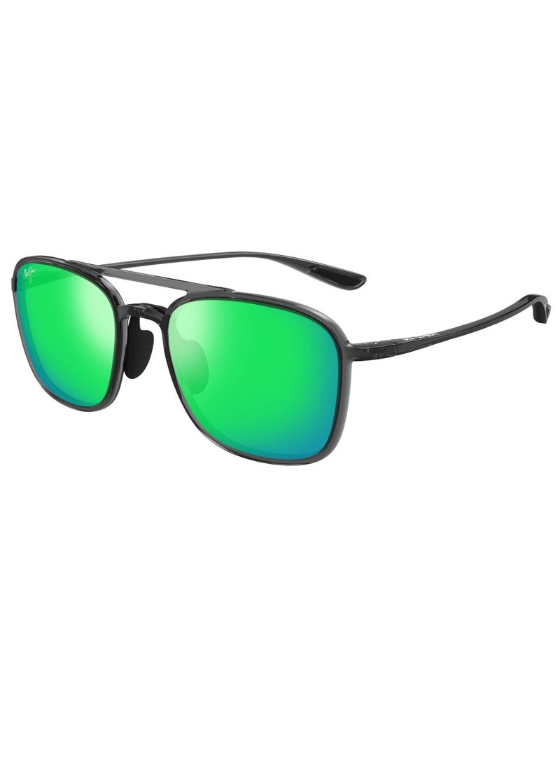 MAUI JIM Maui Jim Keokea 447-11 Unisex Polarized Aviator Sunglasses – 55 mm Lens Size  - Image 1