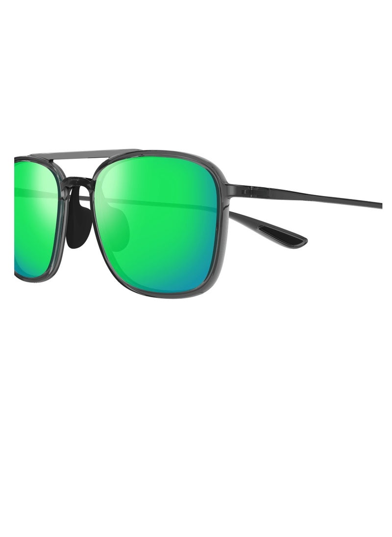 MAUI JIM Maui Jim Keokea 447-11 Unisex Polarized Aviator Sunglasses – 55 mm Lens Size  - Image 2