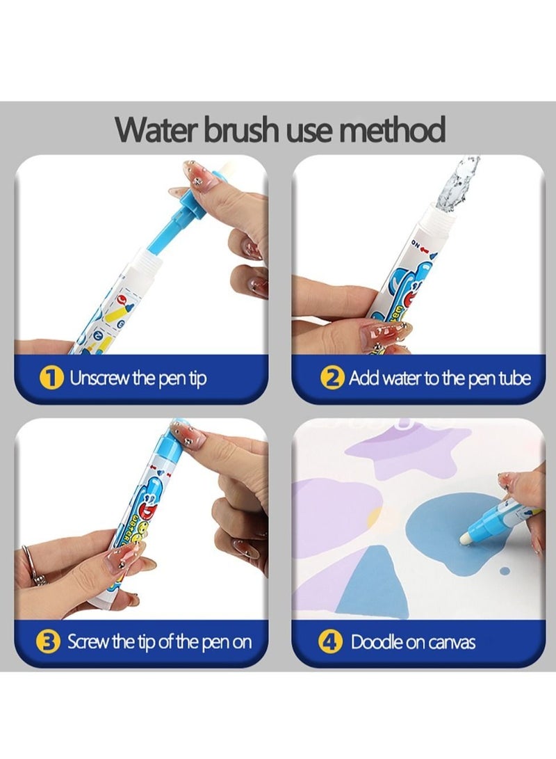 Y&D Water Doodle Mat,100 * 150CM Large Kids Painting Writing Toy Mat for 2 3 4 5 Years Boys Girls, Drawing Doodling Mess Free, Board Toys  - Image 2
