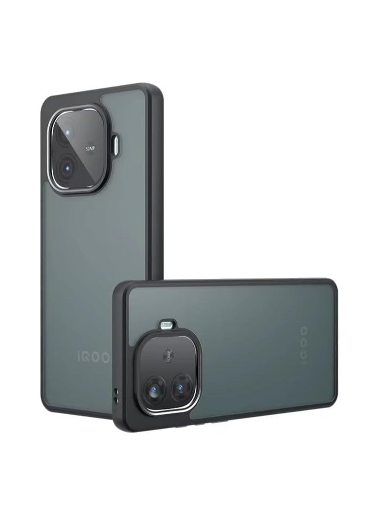 Case Compatible iQOO Neo 10R Case, Ultra-thin Ultra-light Flexible Silicone Frame + iQOO Neo 10R Clear Acrylic Back Shell - Image 1