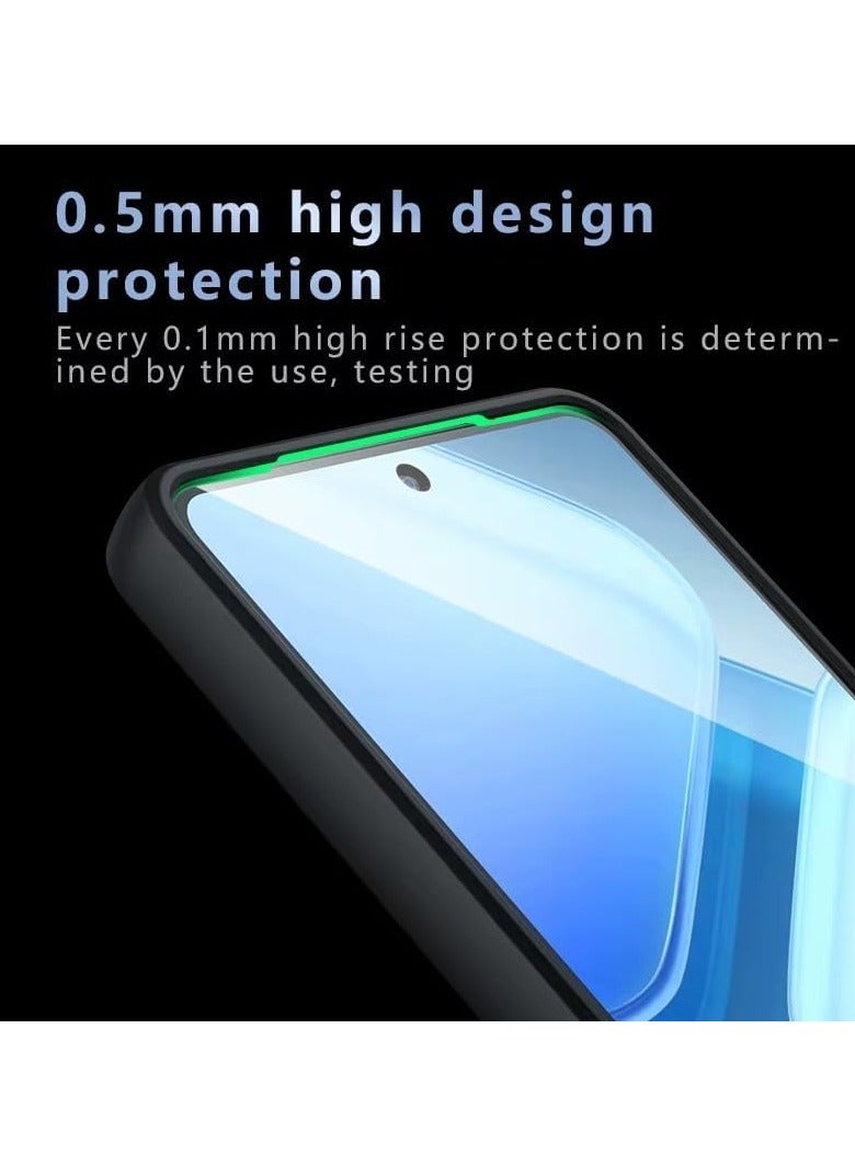 Case Compatible iQOO Neo 10R Case, Ultra-thin Ultra-light Flexible Silicone Frame + iQOO Neo 10R Clear Acrylic Back Shell - Image 3