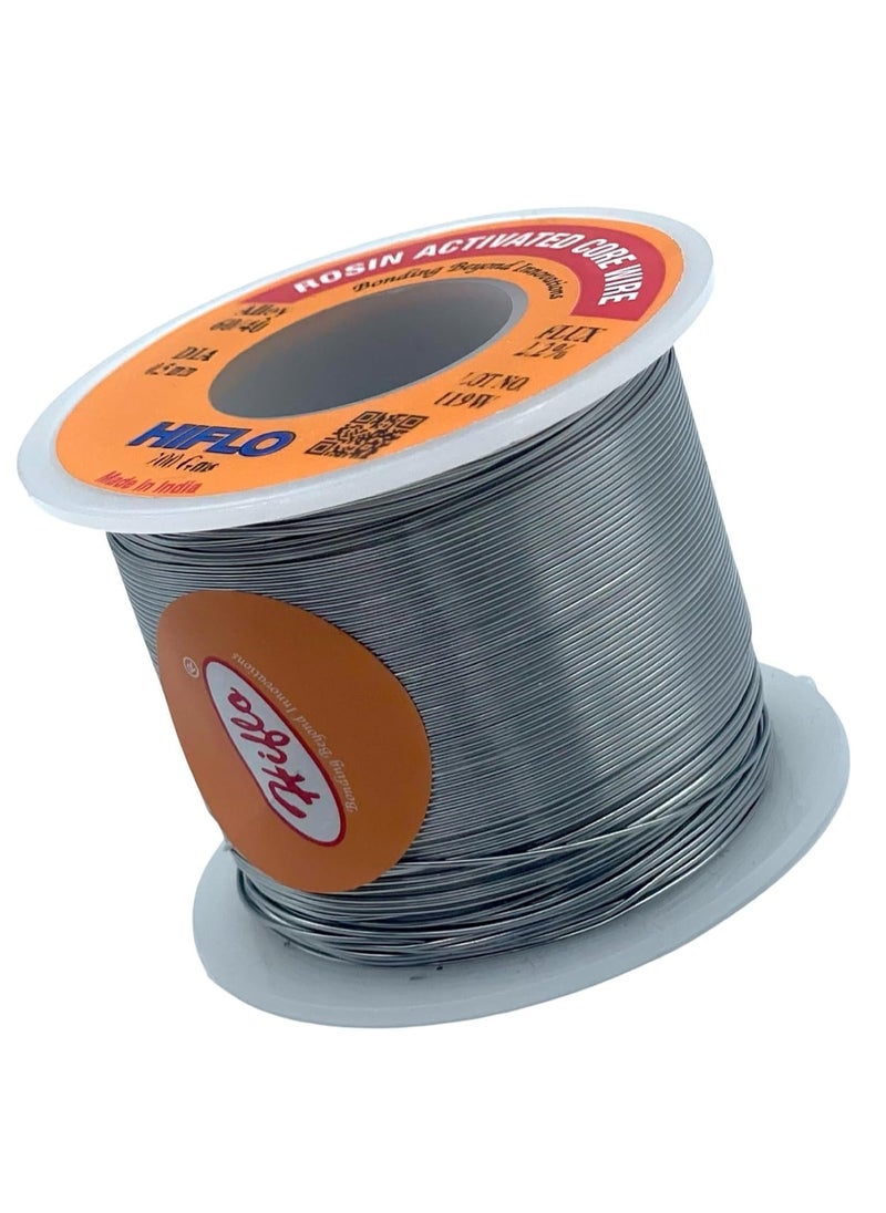 Hiflo Solder Wire 0.8MM 200G With Tin Lead 60/40 Alloy Electronics Solder Wire, Made in India (0.8mm 200g)  - Image 1