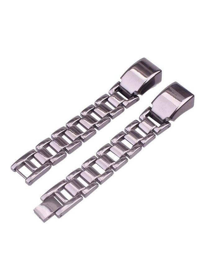 NIBEMINENT For Fitbit Alta HR Smart Watch Three Strains Wrist Strap Watchband Black - Image 2