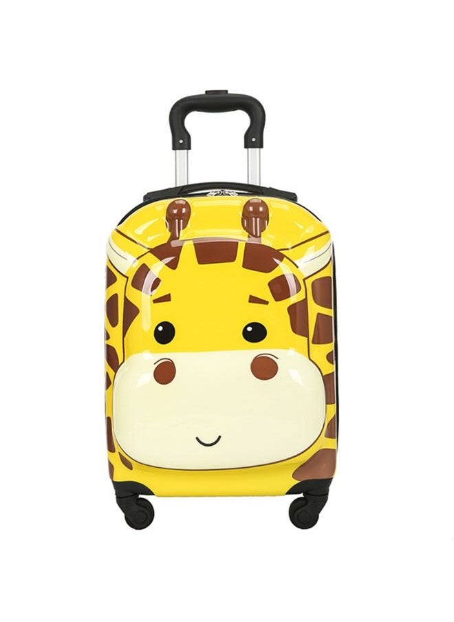 Generic - Kids Cute Luggag Travel Suitcase with Wheel 18 Inch Cartoon  Trolley Case with Locks Carry On Hard Shell Travel Trolley Rolling Luggage - Image 1