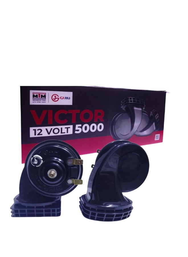 Victor 12V Horn Kit, Powerful Sound. - Image 1