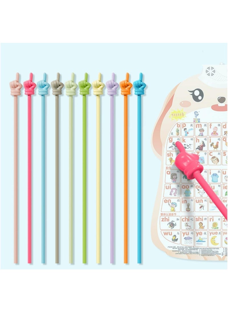Y&D - Finger Pointer For Classroom, 10 pcs Reading Pointers Kids, Hand Pointing Stick, Teaching Class Teachers, Classroom Teacher Must Haves Supplies Essentials - Image 1
