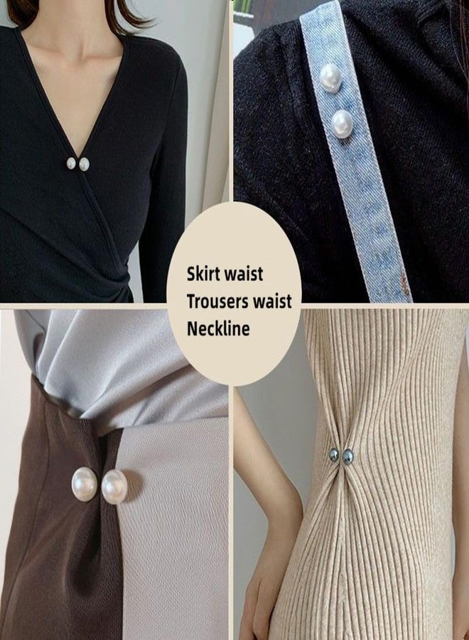 DUANT 6 Pieces Artificial Pearl Brooch Pins Anti-Exposure Neckline Safety Pins Sweater Shawl Clips for Women Girls Wedding Party Decorations, 2 Styles - Image 3