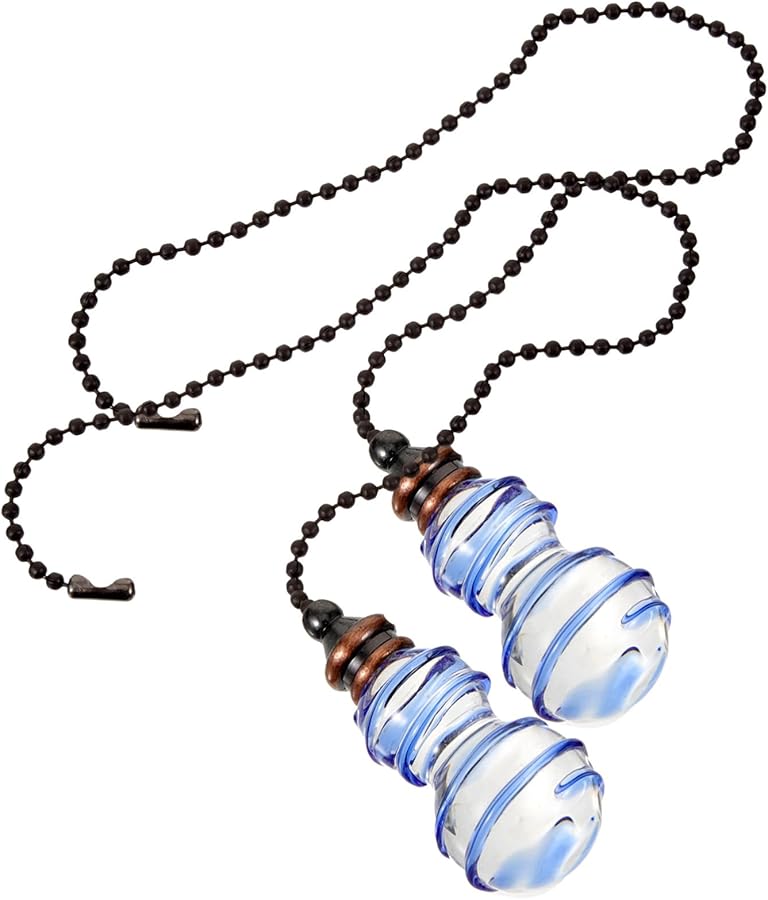 أجهزة تمديد سلسلة سحب مروحة السقف الكريستالية 2 قطعة زخارف معلقة زخرفية لضوابط الإضاءة - Image 2