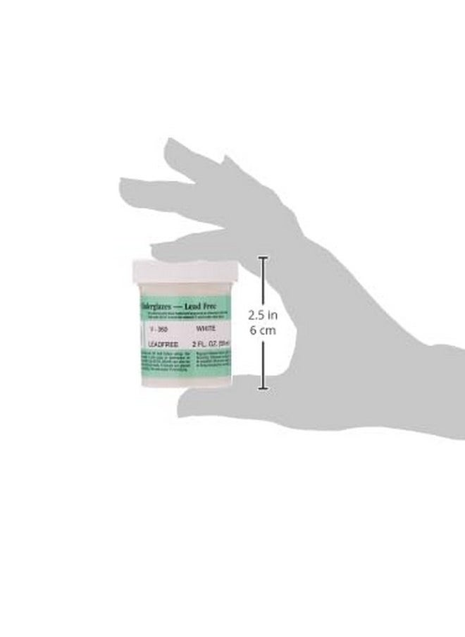 Amaco - Velvet Underglaze 2 Oz Jar White - Image 1