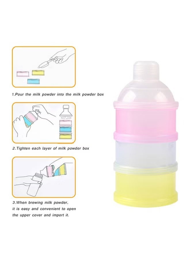 ORiTi 3-Layer Portable Leak Proof Baby Milk Powder Container With Bottle Neck Design - Image 5