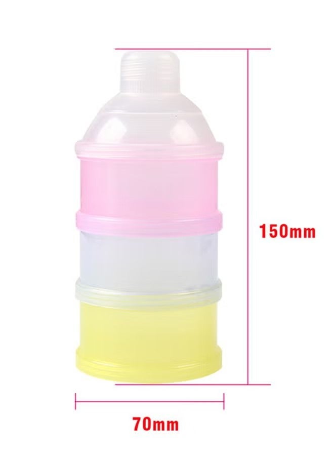 ORiTi 3-Layer Portable Leak Proof Baby Milk Powder Container With Bottle Neck Design - Image 2