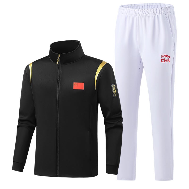 New Chinese Team Sports Suit Men'S And Women'S Long-Sleeved Jacket Award-Winning Outing Clothes Martial Arts Coach Sports School Uniform - Image 1