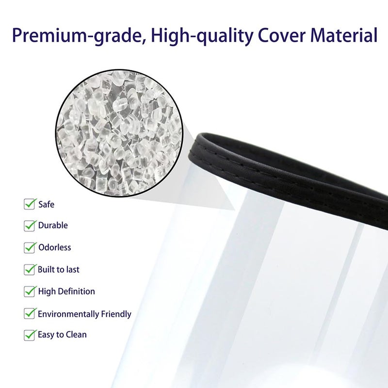 Good & Smart 8 Packs Cafe-Style Menu Covers, 2Pages/4Views Standard 8.5''x 11”Menu Holders, Durable Double-Stitched Edges, Crystal Clear Vinyl Protection, Easy-Insert Design Ideal for Restaurants(8PCS) - Image 5